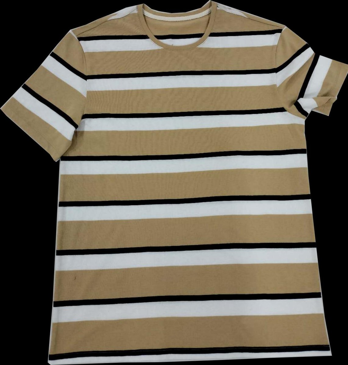 Striped knit T-shirt sample