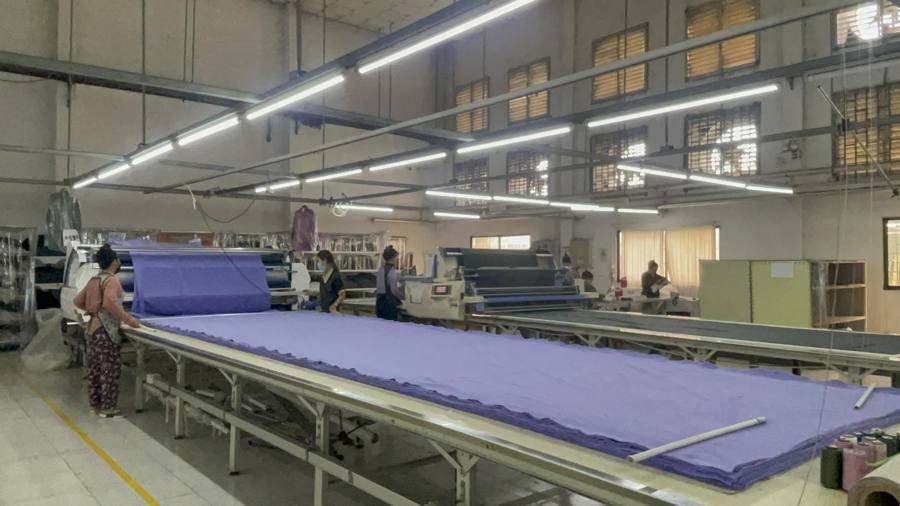 Sewing floor at High Tien Mao factory